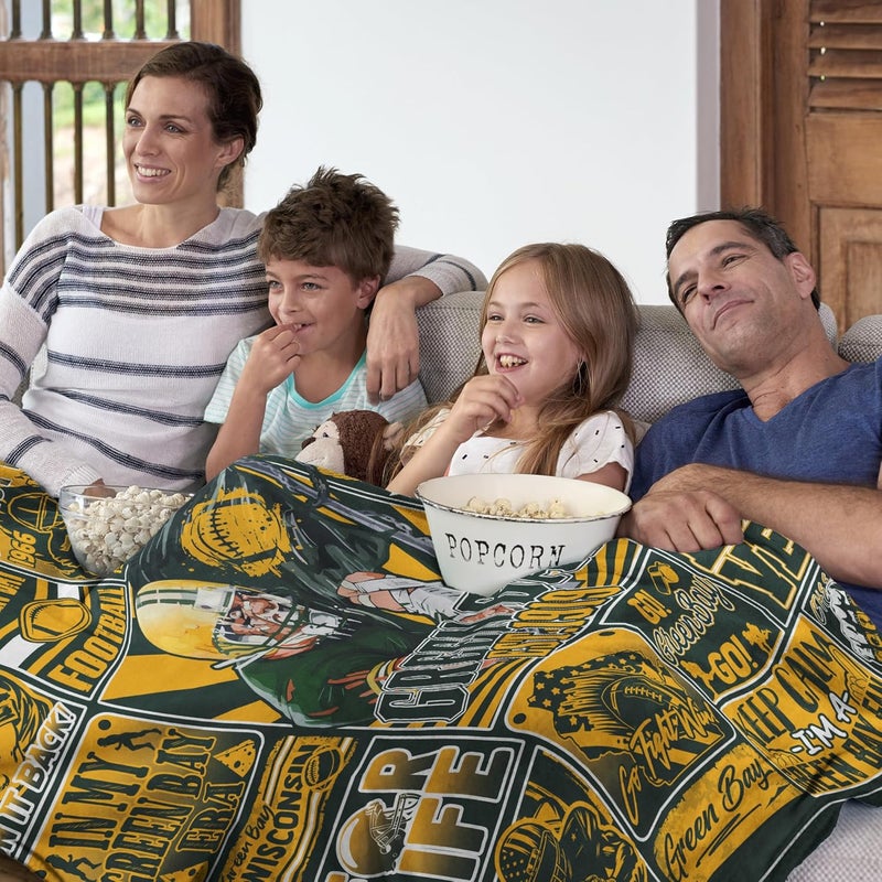 BTHRRW Football Blanket Fan Gifts for Men Women Sport Throw Blanket Football Style Merch Gear 60"x50" Cozy Sofa Bed. - Image 2